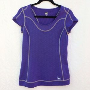 REI Co-op Fleet Crew Women's Purple Athletic Top S
